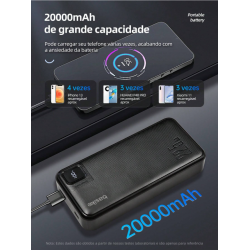 Carregador Portátil Power Bank 20000mah Basike 22.5W