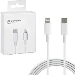 Cabo Carregador USB-C para Lightning - 1 Metro | Compatível com iPhone & iPad