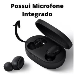 Fone de Ouvido Bluetooth Xiaomi Redmi AirDots 2 Preto