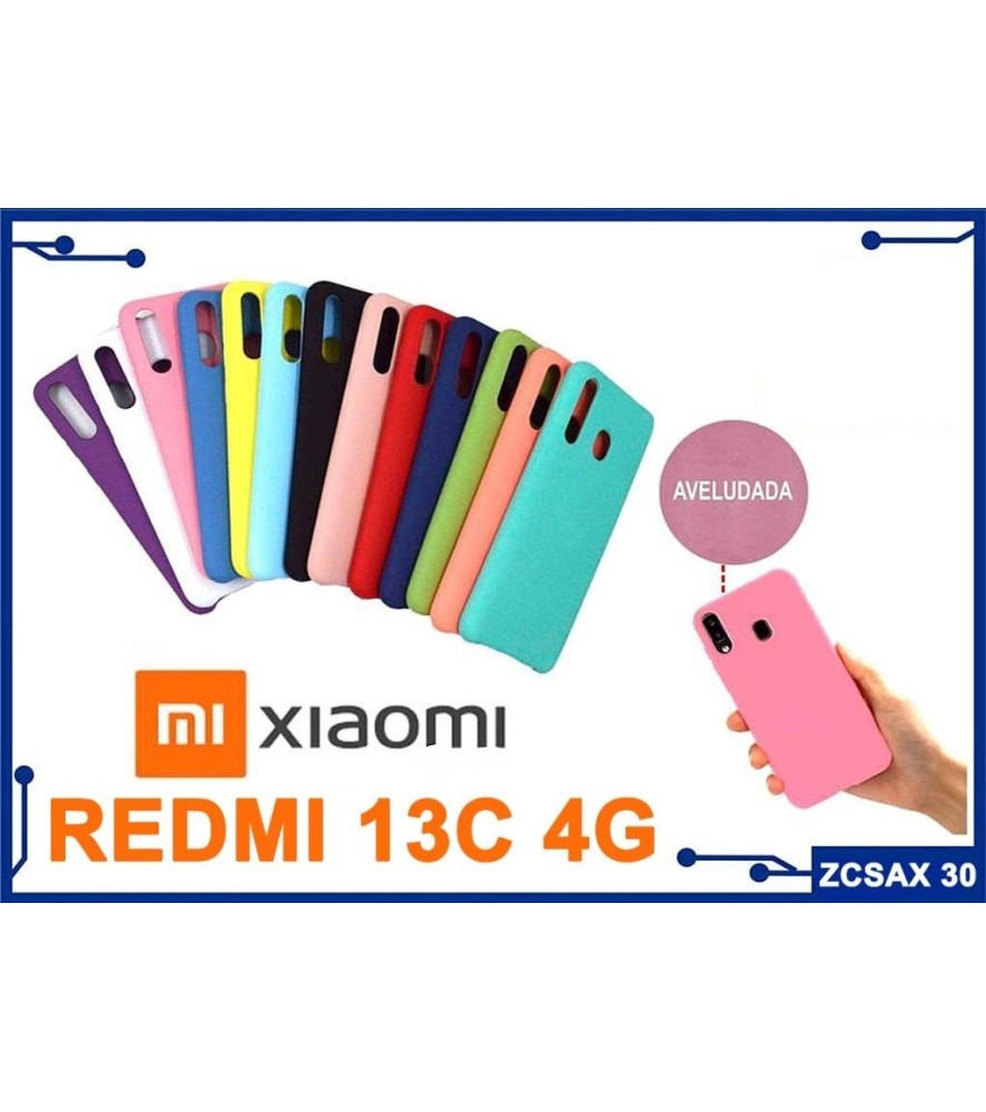 REDMI 13C - Capa silicone aveludada