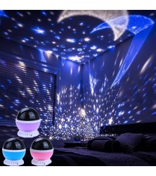 Luminária Infantil De Quarto Mesa Galáxia Lua Giratório 360