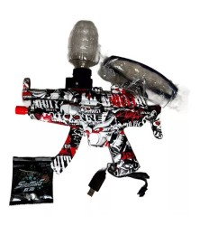 Arma De Bolinha Gel Elétrica Mp5 Recarregável Brinquedo