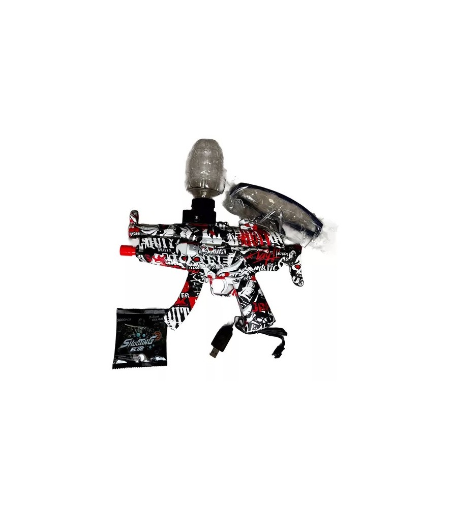 Arma De Bolinha Gel Elétrica Mp5 Recarregável Brinquedo