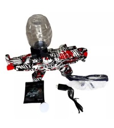 Arma De Bolinha Gel Elétrica Mp5 Recarregável Brinquedo